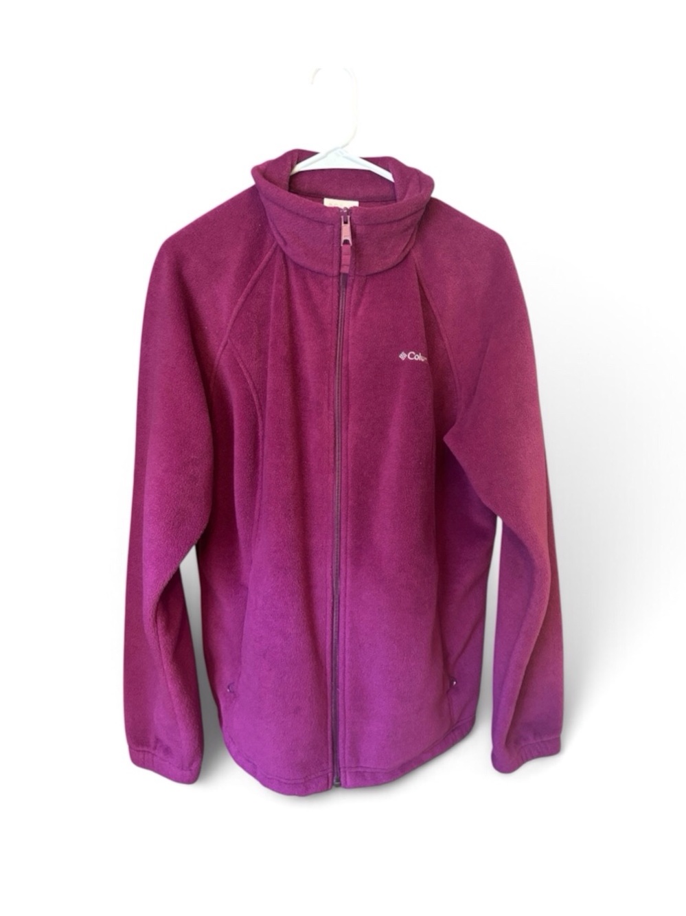 Columbia Women’s XL Fleece Jacket Plum Berry Full Zip